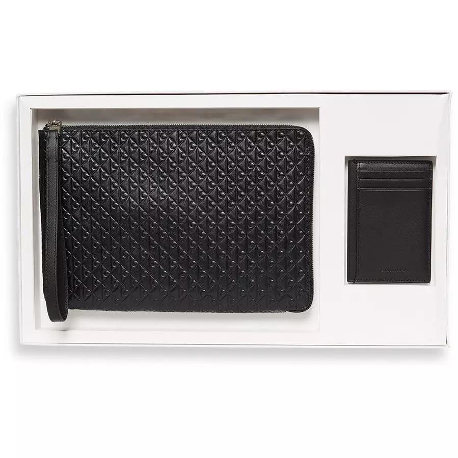 SET CALVIN KLEIN UOMO PORTAFOGLIO E POCHETTE