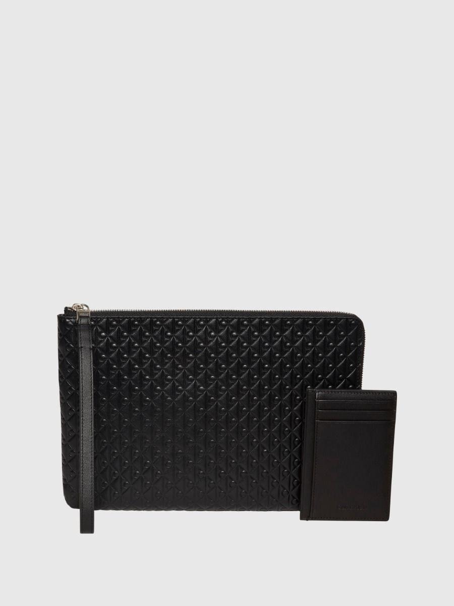 SET CALVIN KLEIN UOMO PORTAFOGLIO E POCHETTE