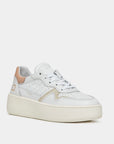 DATE FEMME STEP CALF BLANC-ROSE