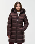 COLMAR WOMEN'S LONG FUR-TRIMMED JACKET