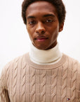 PULLOVER TOMMY HILFIGER HERREN CLASSIC COTTON CABLE CREW NECK