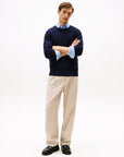 PULLOVER TOMMY HILFIGER HERREN CLASSIC COTTON CABLE CREW NECK