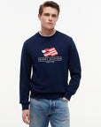 FELPA TOMMY HILFIGER UOMO RWB MAIN FLAG TERRY CREW
