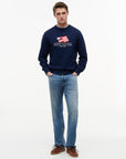 FELPA TOMMY HILFIGER UOMO RWB MAIN FLAG TERRY CREW