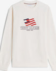 FELPA TOMMY HILFIGER UOMO RWB MAIN FLAG TERRY CREW