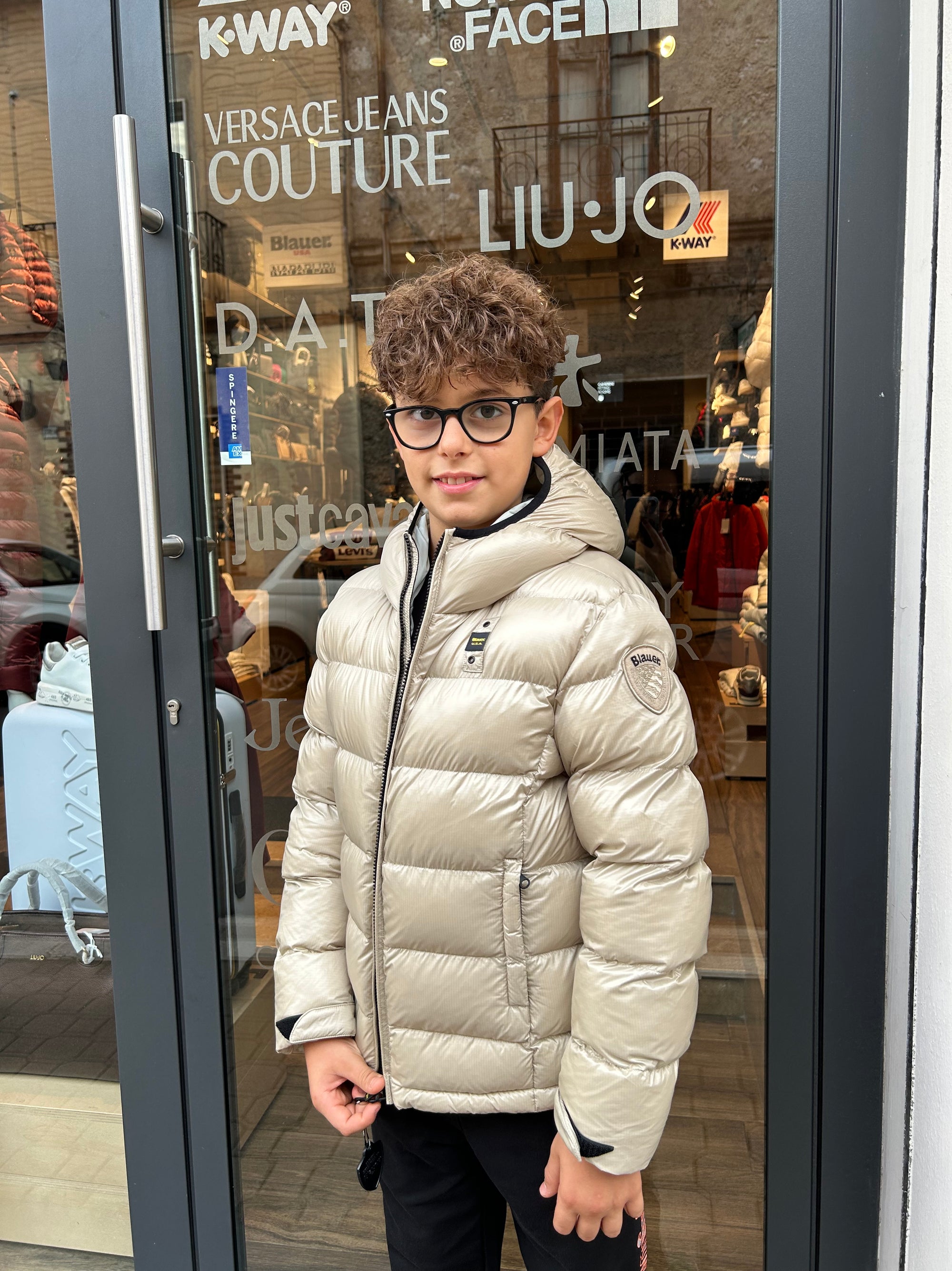 BLAUER KINDERJACKE