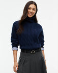 PULLOVER TOMMY HILFIGER DONNA SOFT WOOL CABLE ROLL-NK LS SWT