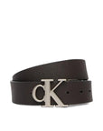 CINTURA REVERSIBILE CALVIN KLEIN UOMO CK BUCKLE TUMBLED 35MM ADJ-REV