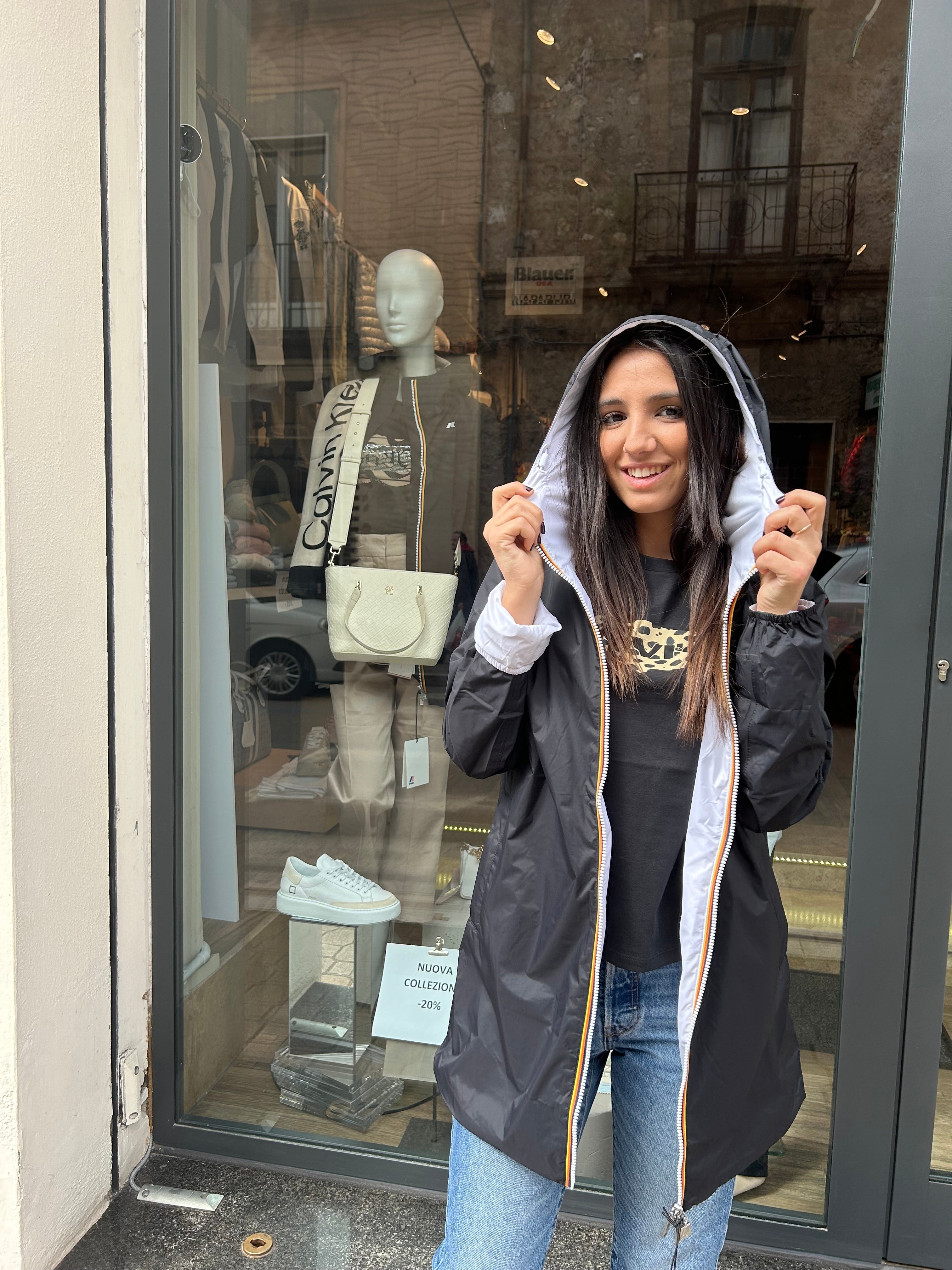 Piumino Reversibile Giubbotto K Way Bambina Invernale Giubbetto