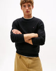 TOMMY HILFIGER HERREN PULLOVER PIMA ORG CTN CASHMERE CREW NECK