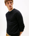 TOMMY HILFIGER HERREN PULLOVER PIMA ORG CTN CASHMERE CREW NECK