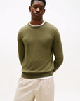 TOMMY HILFIGER HERREN PULLOVER PIMA ORG CTN CASHMERE CREW NECK