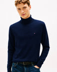 PULLOVER ROLLKRAGEN TOMMY HILFIGER HERREN PIMA ORG CTN CASHMERE ROLL NECK