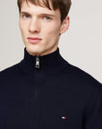 CARDIGAN FULL ZIP TOMMY HILFIGER UOMO PIMA ORG CTN CASHEMERE ZIP THRU