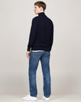 CARDIGAN FULL ZIP TOMMY HILFIGER UOMO PIMA ORG CTN CASHEMERE ZIP THRU