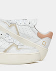 DATE FEMME STEP CALF BLANC-ROSE