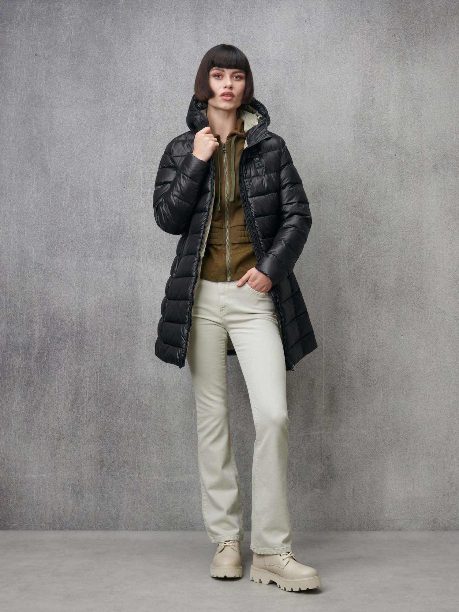 BLAUER DAMENJACKE