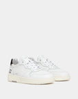 D.A.T.E. UOMO COURT CALF WHITE BLACK