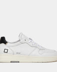 D.A.T.E. UOMO COURT CALF WHITE BLACK