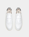 D.A.T.E. UOMO COURT CALF WHITE BLACK