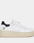 D.A.T.E. DONNA STEP CALF WHITE-BLACK