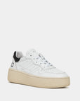 D.A.T.E. DONNA STEP CALF WHITE-BLACK