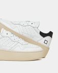 D.A.T.E. DONNA STEP CALF WHITE-BLACK