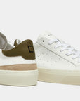 DATE UOMO SONICA CALF WHITE-ARMY