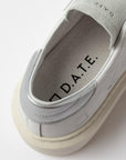 DATE DONNA HILL BAS PLATEFORME VEAU BLANC-ARGENT