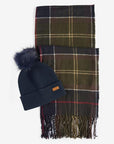 SET UNISEX SCIARPA E CAPPELLO BARBOUR BERRETTO DOVER E SCIARPA HAILES