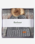 BARBOUR SALTBURN TARTAN UNISEX SCARF AND HAT SET
