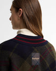 PULLOVER BARBOUR DONNA SHAE IN LANA TARTAN CON SCOLLO A V
