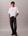 T-SHIRT CALVIN KLEIN UOMO SS RLXD STANDARD LOGO CREWNK TEE