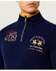 CARDIGAN MEZZA ZIP LA MARTINA UOMO
