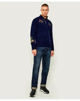 CARDIGAN MEZZA ZIP LA MARTINA UOMO
