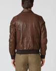 GIUBBINO IN PELLE PILOT AERONAUTICA MILITARE UOMO