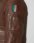 GIUBBINO IN PELLE PILOT AERONAUTICA MILITARE UOMO