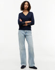 PULLOVER TOMMY HILFIGER DONNA CO JERSEY FINE GG V-NK LS SWT