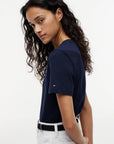 T-SHIRT TOMMY HILFIGER DONNA REG CORP LOGO C-NK SS
