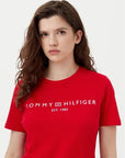 T-SHIRT TOMMY HILFIGER DONNA REG CORP LOGO C-NK SS