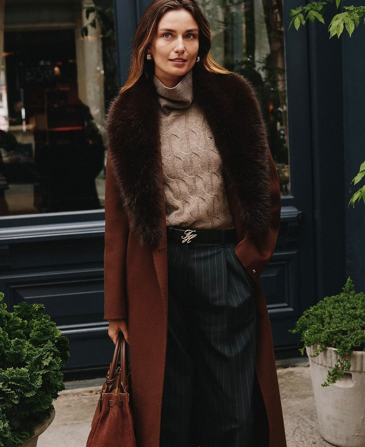 CAPPOTTO TOMMY HILFIGER DONNA DF WOOL REG BELTED COAT
