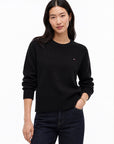 PULLOVER TOMMY HILFIGER DONNA C-NK SOFT WOOL JERSEY SLM SWT
