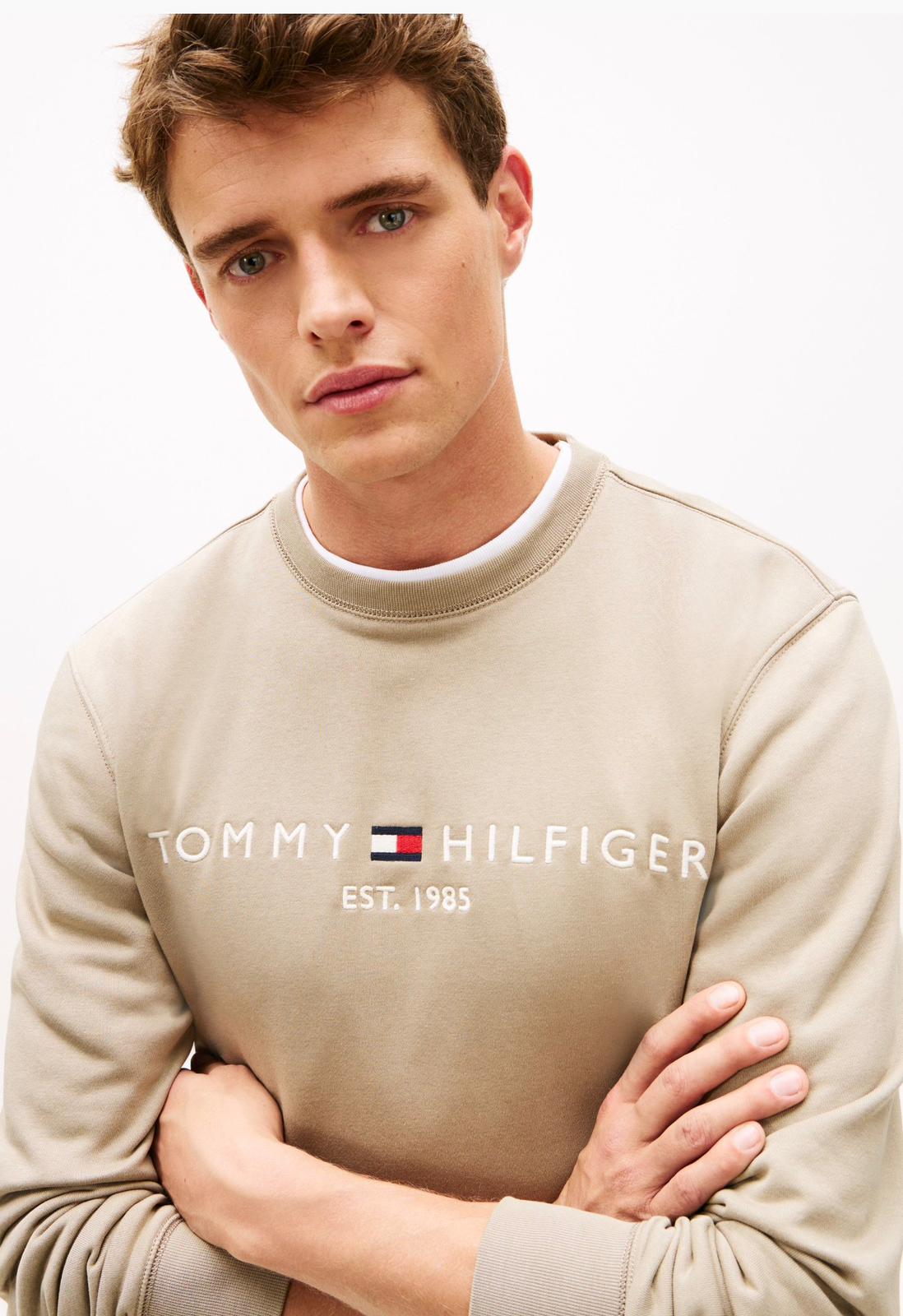 FELPA TOMMY HILFIGER UOMO TOMMY LOGO SWEATSHIRT