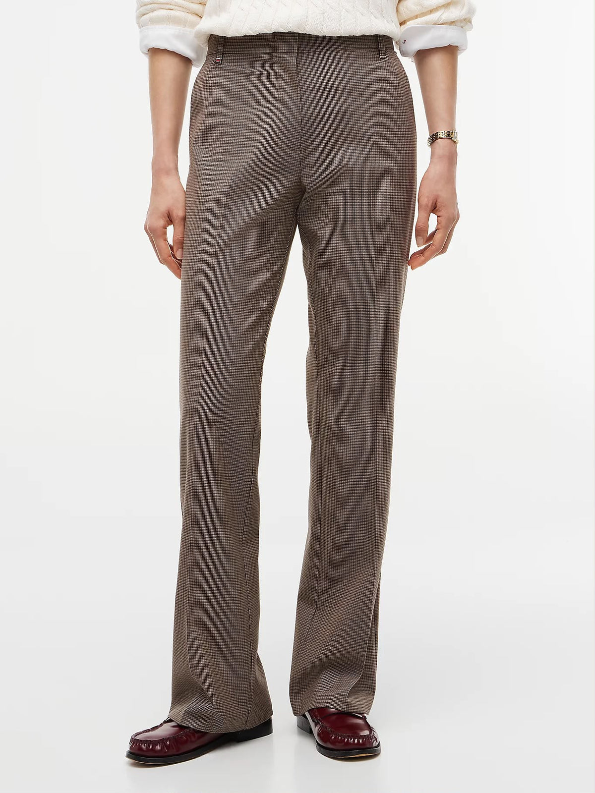 TOMMY HILFIGER WOMEN'S BI-STRETCH TRAVEL SLIM BOOTCUT TROUSERS