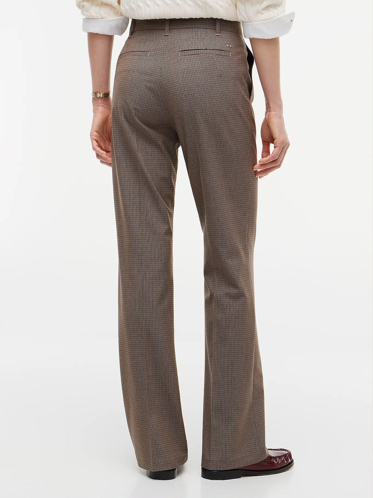 TOMMY HILFIGER WOMEN'S BI-STRETCH TRAVEL SLIM BOOTCUT TROUSERS