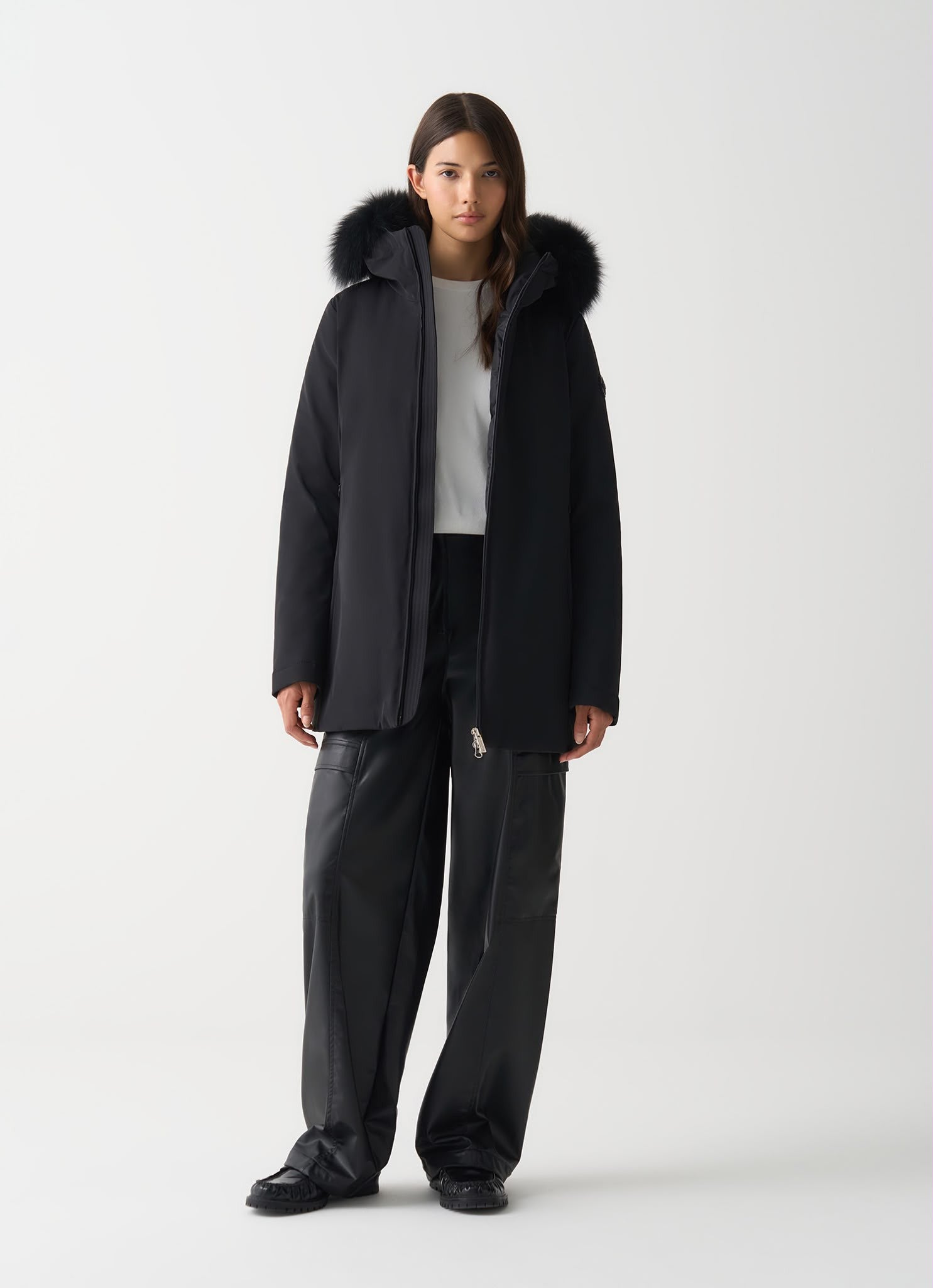 GIUBBINO LUNGO CON PELLICCIA COLMAR DONNA