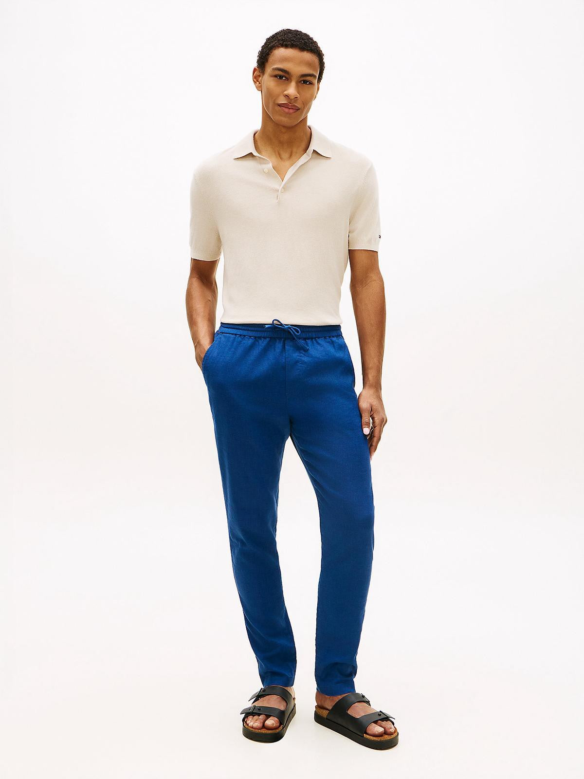 PANTALONE IN LINO TOMMY HILFIGER UOMO HARLEM PO SORONA LINEN