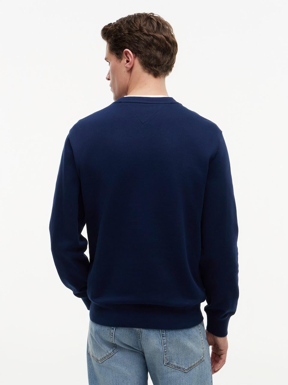 FELPA TOMMY HILFIGER UOMO RWB MAIN FLAG TERRY CREW