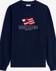FELPA TOMMY HILFIGER UOMO RWB MAIN FLAG TERRY CREW
