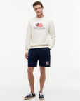 FELPA TOMMY HILFIGER UOMO RWB MAIN FLAG TERRY CREW